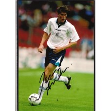 Signed photo of Darren Anderton the England footballer.  